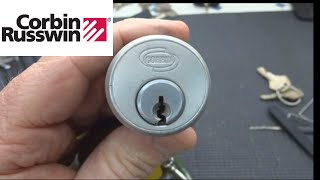 274 Corbin Mortise Cylinder Lock Picked Open amp Gutted [upl. by Steen382]