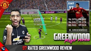 GREENWOOD 97 Rated Review 🔥 this guy is a goal scoring machine 😱 PES 2021 MOBILE [upl. by Natehc]