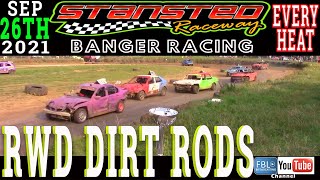 Stansted Raceway RWD Dirt Rods ALL HEATS 26th September 2021 Banger racing freetowatch live [upl. by Talley]