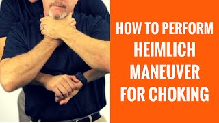 How To Do The Heimlich Maneuver For Choking [upl. by Eduardo814]