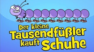 ♪ ♪ Kinderlied Tausendfüßler  Der kleine Tausendfüßler kauft Schuhe  Hurra Kinderlieder [upl. by Nnaillij]