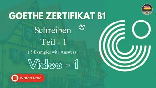 Goethe Zertifikat B1 Exam  Schreiben Teil  1 with Answers  Video  1 [upl. by Ava]