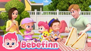 Picnic Song 🥪🧺  Song for Kids  Bebefinn Sing Along2  Nursery Rhymes [upl. by Alysia390]