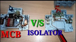 MCB VS ISOLATOR [upl. by Lokim791]