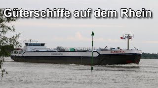 Güterschiffe auf dem Rhein  Binnenschifffahrt  Shipspotting [upl. by Aifos241]