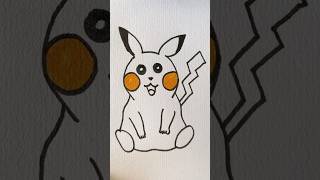 Pikachu art youtubeshorts kidsvideo ytshorts viralvideo diy kidstv shorts creative short [upl. by Nylrebmik]