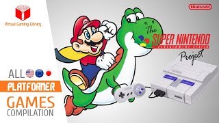 All SNESSuper Nintendo Platform Games Compilation  Every Game USEUJP [upl. by Darlene541]