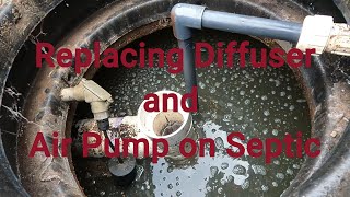 Repairing Septic Clearstream Aerobic Septic Air Diffuser and Air Pump Replacement [upl. by Warrick162]