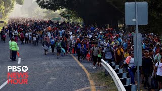 White House wants Mexico to make it harder for migrants to reach US border [upl. by Odlaniger521]