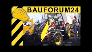 JCB 3CX New Backhoe Loader Walkaround  CONEXPO  Baufourm24 TV [upl. by Zusman]