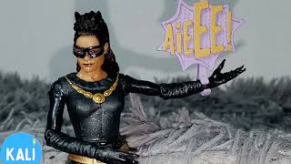 EARTHA KITT Retro CATWOMAN Action Figure Review Mcfarlane is Shady [upl. by Neyuh]