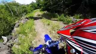 Yamaha TTR 230 Trail riding  Muskoka Ontario [upl. by Ahsoet]