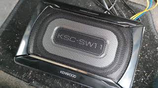 Kenwood caisson amplifié KSCSW11 [upl. by Odrareg842]