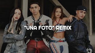 MESITA NICKI NICOLE EMILIA TIAGO PZK  UNA FOTO REMIX  LETRA [upl. by Delmor]