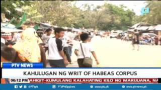 Kahulugan ng writ of habeas corpus [upl. by Ansel]