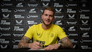 INTERVIEW  Loris Karius Joins Newcastle United [upl. by Garrett673]