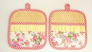 How To Make Pot Holder  Sewing Project  Thuy Craft [upl. by Anilys]