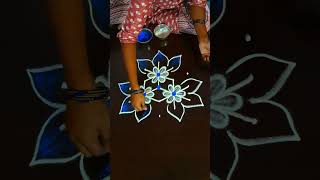 Simple Rangoli Design for 5×3 Dots [upl. by Nicram]