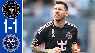 Messi vs NYC  New York City vs Inter Miami 11 Extended Highlights amp Goals 2024 [upl. by Maxa]