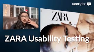 ZARA Usability Testing [upl. by Janessa]