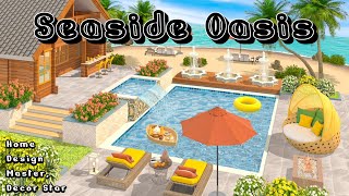 Home Design Master Decor Star  Seaside Oasis 💖 gameplay gaming youtub [upl. by Aisekal]