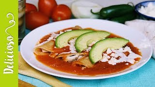 Entomatadas de Pollo  DELICIOSO [upl. by Anaujait]