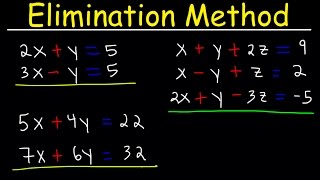 Elimination Method For Solving Systems of Linear Equations Using Addition and Multiplication Algebr [upl. by Schonthal]