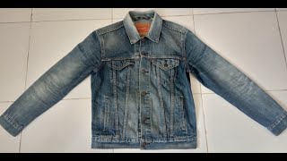 jaket Levis Original Trucker Jacket Original Levis Trucker Denim [upl. by Nappy308]