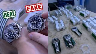 Hunting a super clone fake Rolex watch in Dubai and opening the movements [upl. by Jez]