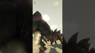 Spinosaurus attempts to headbutt Stegosaurus  Jurassic World Evolution 2  Dominion Malta [upl. by Strade]