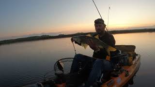 Indian river inshore slam kayak fishing Titusville flats [upl. by Fanchet]