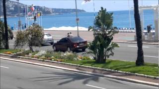 Tournage Le transporteur à Nice Promenade des Anglais [upl. by Dalton]