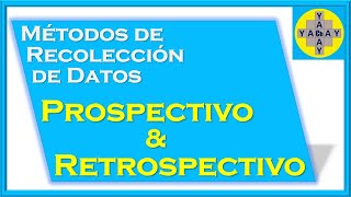 Diferencia entre Prospectivo y Retrospectivo [upl. by Snoddy]