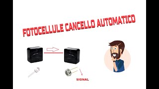 FOTOCELLULE CANCELLO AUTOMATICO MONTAGGIO [upl. by Noiek]