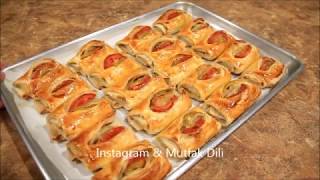 Peynirli Karnıyarık Börek  Turkish Borek With Uncooked Tortilla [upl. by Aerdnael143]