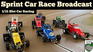 132 Slot Car Race Dirt Track Sprints [upl. by Rafaj300]