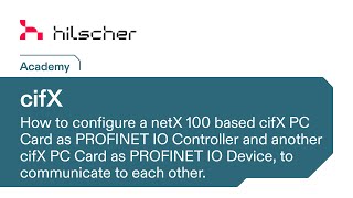 Syconnet Configuration of two netX 100 based CIFX Cards to communicate via PROFINET [upl. by Enimaj]