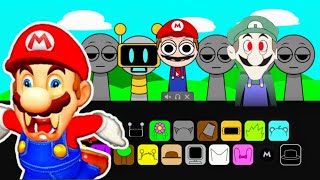 💥Mario Plays Sprunki Incredibox Mod  Sprunki Concept Mario and Weegee [upl. by Yssim]