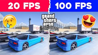 GTA San Andreas Graphics Mods LAG Fix 😱 How To Fix LAG in GTA SA Mods 2gb Ram [upl. by Alyse]