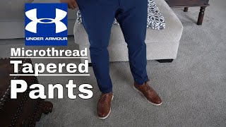 What Are The Most Comfortable Mens Pants  Under Armour Microthreaded Tapered Pants [upl. by Reinhard]