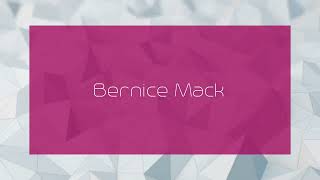 Bernice Mack  appearance [upl. by Antonius]