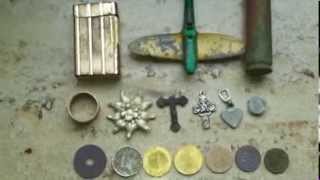 Sondeln am Wegesrand Münzen und Dupont Feuerzeug gefunden Metal Detecting Coins and more Stuff [upl. by Eclud]