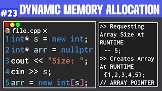 Dynamic Memory Allocation in C [upl. by Enyawal296]