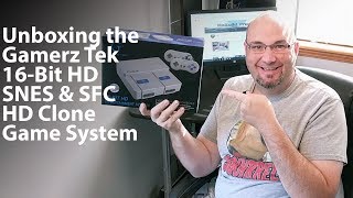 Unboxing the HDMIequipped Gamerz Tek 16 Bit HD Super NES and Super Famicom Clone Video Game System [upl. by Maury]