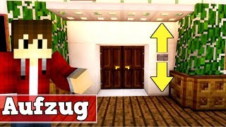 Minecraft Aufzug 111 und 112  Minecraft Aufzug bauen deutsch [upl. by Kenleigh]