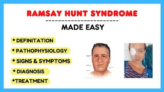 Ramsay hunt syndrome pathophysiology causes symptoms diagnosis treatment pathology made easy [upl. by Detta]