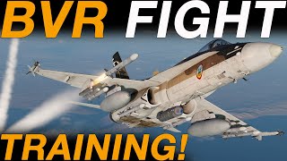 REALISTIC 8v8 PVP BVR TRAINING In the DCS FA18C Hornet [upl. by Osber]