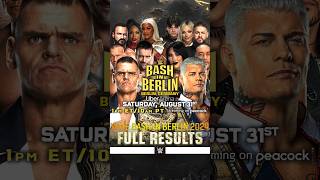 Full WWE Bash in Berlin 2024 Results Bevelock Shorts BashinBerlin WWEBashinBerlin [upl. by Decker489]