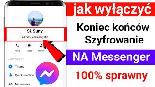 Messenger でエンドツーエンドの暗号化をオフにする方法メッセンジャーのエンドツーエンド暗号化を削除する [upl. by Genna166]