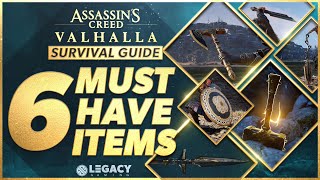 6 Must Have Items To Conquer England  Assassins Creed Valhalla Survival Guide [upl. by Ahseer253]